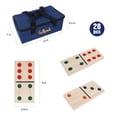 thumbnail image 2 of Juego de dominó gigante de madera GOTHINK de 28 piezas con bolsa, 2 of 6