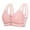 Multicolor, variant on Ohufall Plus Size Sport Bras for Women Breathable Mesh Full Coverage Soft Bras Light Front-Closing Wireless Gathering Push Up Bralettes