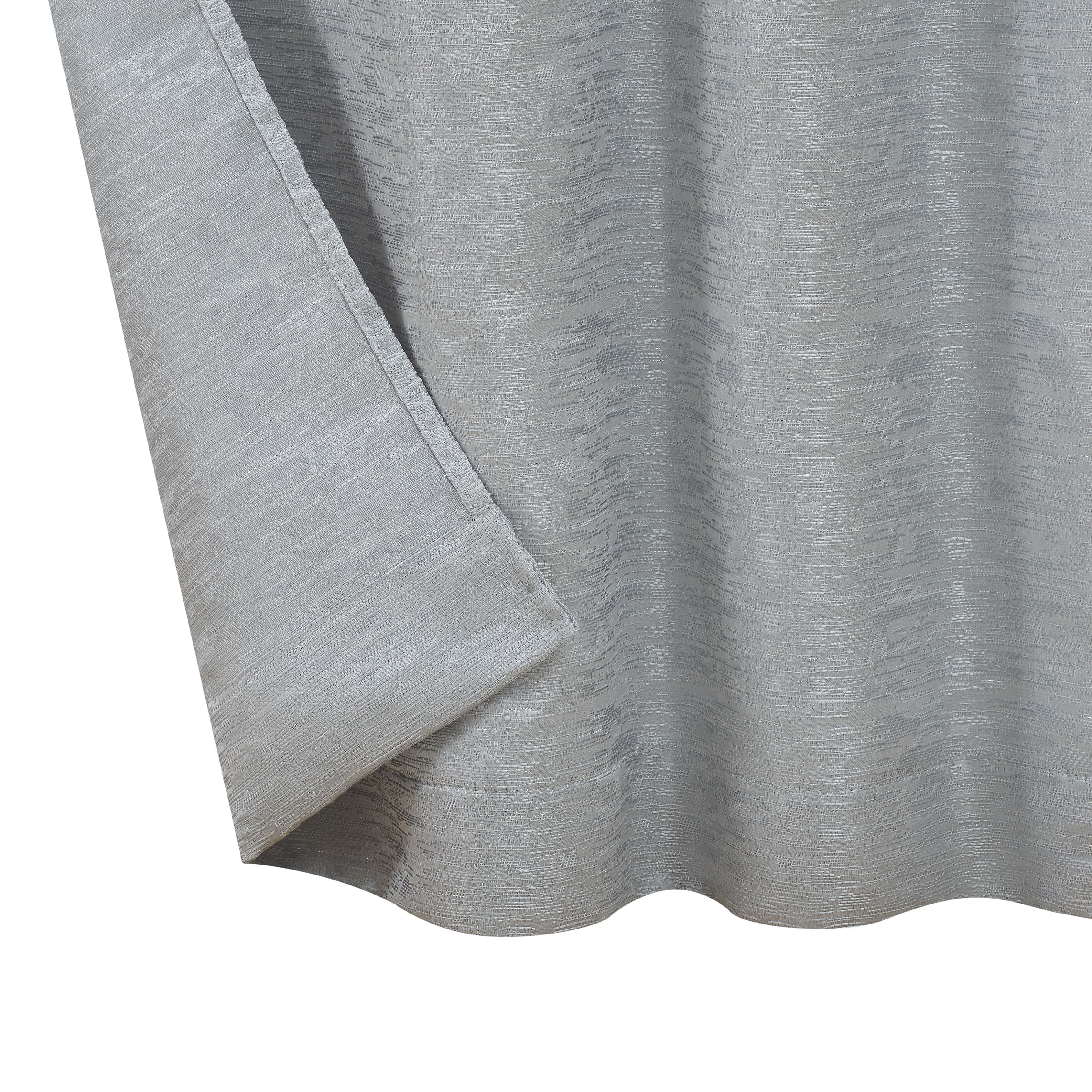 Creative Home Ideas Contemporary, Modern 2 Piece Jacquard Light Filtering Curtain Set