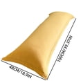 thumbnail image 3 of EGNMCR Pillow Case Solid Color Long Body Pillowcase For Sleeping Soft Washable Fabric Pillow Cover With Sleek Understated Look For Couple Family Bedroom Household Rest Use Polyester pillowcase, 3 of 6