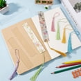 thumbnail image 4 of 1 Set DIY Bookmark Making Kits. with Transparent Acrylic Polyester Tassel Decoration Mixed Color 130~150x6~25x1mm Hole: 4mm, 4 of 6