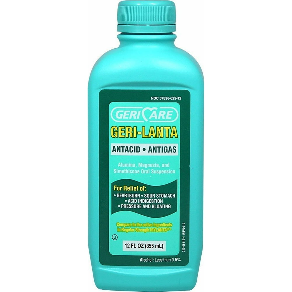 Gericare GeriLanta Antacid & Antigas Liquid, 12 Fl. Oz.