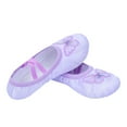 thumbnail image 2 of HAOTAGS Children's Dance Shoes, Soft-soled Ballet Breathable with Elastic Band Yoga Shoes Purple 26, 2 of 5