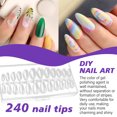 thumbnail image 3 of 240 Pieces Nail Tips, With Tool Set, Fake Nails Transparent, Full Cover Gel Tips, Nail Tips Tips In 12 Sizes, Artificial Nails For Sticking On Nail Art, Diy Nail Art, 3 of 7