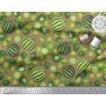 thumbnail image 2 of Soimoi Poly Georgette Fabric Pear,Lemon & Watermelon Fruits Print Fabric by Yard 52 Inch Wide, 2 of 3