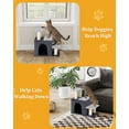 thumbnail image 5 of 3-in-1 Pet Stairs for Cats, Dog Steps for Small Doggie, 6.29''Depth Cat Stairs, Indoor Cat Ladders for High Bed for Pet's Joints, Soft Plush, 1 Cat Condo Cave, 5 of 14