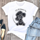 thumbnail image 3 of Bonita camiseta con estampado de animales de caniche rosa para niños, camiseta blanca para amantes de los perros, camiseta de verano de algodón Y2k, ropa para niños, camisetas para bebés, niños y niña, 3 of 5