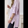 thumbnail image 4 of Camiseta Básica Informal de Verano de Corta con Aberturas Laterales Extragrandes, Color , Talla M, 4 of 7