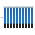 thumbnail image 1 of 10Pcs 2.5cm Width Nylon Cable Ties Reverse Buckle Strap Reusable Self Adhesive Tape Fastener Hook Loop Fixed Strap Sticky 2.5x25CM-C 10Pcs, 1 of 6