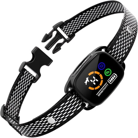 GJX Bark Collar for Small Dogs 5-15Lbs No Shock Small Dog Bark Collar Rechargeable Shockless Smart Anti Barking Collar with 6 Adjustable Sensitivity Beep Vibration for Small Medium Dogs
