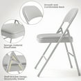 thumbnail image 5 of Aoile 5 Pcs Card Table and Chairs, Foldable Table and Chair Set for Indoor/Outdoor, Home, Parties, Picnics, Games, Gray, 5 of 7
