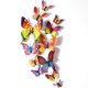 thumbnail image 2 of Advancent 12 unids/set 3D mariposa pared pegatina sala de estar dormitorio adhesivo 3D papel de pared PVC calcomanía decoración del hogar Decoración del hogar Arcoíris Advancent HA002018-08, 2 of 6