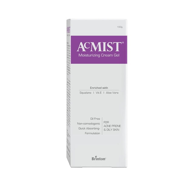 Gel crema hidratante Brinton Acmist para piel grasa y con tendencia al acné