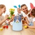 thumbnail image 2 of Easter Baskets, 14 Inch Easter Egg Baskets with Cute Bunny Ears, Easter Gifts Bags Egg Storages and Hunt Baskets for Kids Children Girls Baby, Easter Decoration Blue, 2 of 7