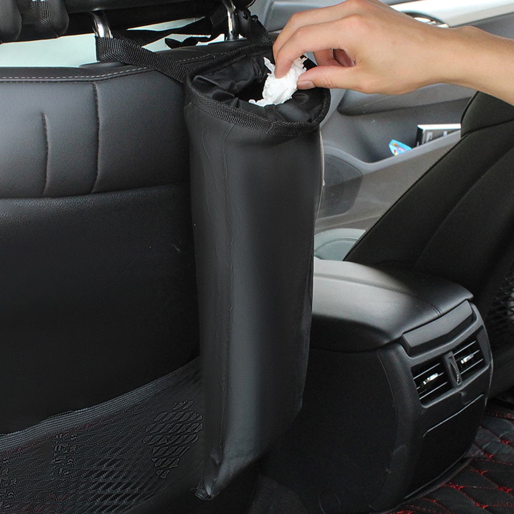 Outdoor Home ZYTC Car Trash Bags Black Washable Portable Eco-Friendly Back Seat Hanging Headrest Truck Litter Garbage Bag Can for Car Travelling Vehicle ZYTC Company 4350405138 