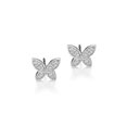 thumbnail image 1 of Diamondlite Cubic Zirconia Medium Butterfly Stud Earrings - Silver, 1 of 1
