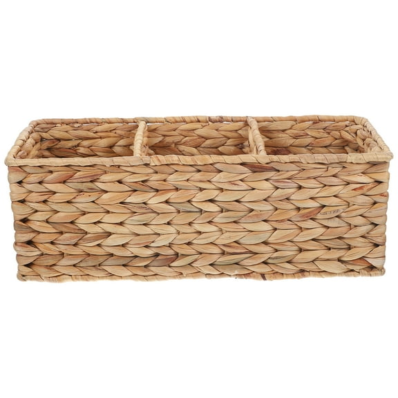 ORDDIART Decorative Woven Basket with Dividers for Home Storage