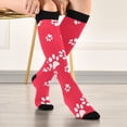 thumbnail image 5 of FREEAMG Cute Dog Paw Compression Socks for Men & Women Knee High Stockings for Running, Sport, Hiking & Travel, 5 of 7