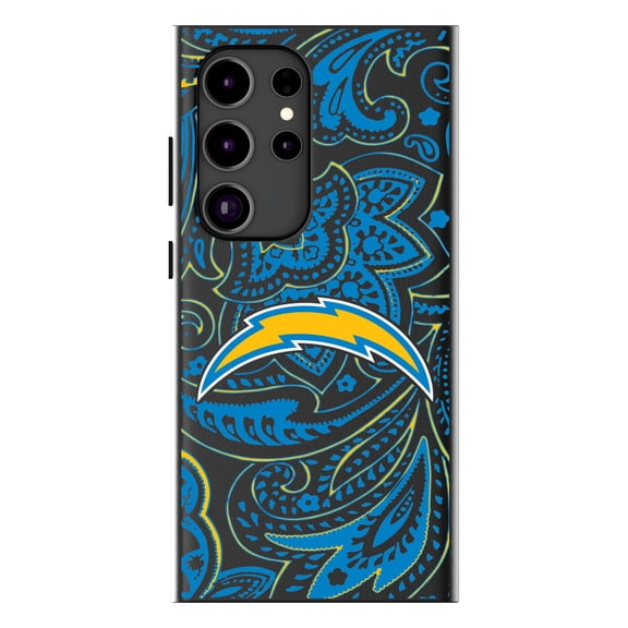 Keyscaper Los Angeles Chargers Paisley Galaxy Magnetic Bump Case