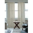 thumbnail image 4 of DII Natural Lace Diamond Window Curtain (Set of 2), 4 of 5