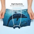 thumbnail image 3 of Yiaed Ocean Dolphin Fish School Print Boys' Boxer Briefs Cotton Casual Stretch Comfort Boys Boxers - Kids Boxer Briefs Underwear for Boys (6-18)-XX-Small, 3 of 5