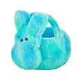 thumbnail image 2 of Stuffed Easter Bunny Basket, 12In Easter Basket Candy Stuffers Cute Tie-Dyed Plush Ornaments Holiday Decoration Bunny Plush Style I, Easter Baskets for Girls, 2 of 5