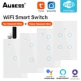 thumbnail image 3 of 1/2/3/4 gang TUYA WiFi Smart Touch Switch Bouton Mural pour Alexa et Google Home Assistant, 3 of 10