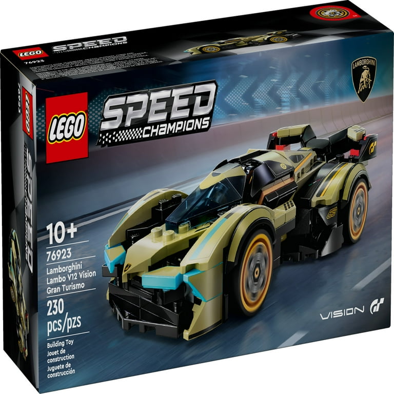 LEGO Speed Champions Lamborghini Lambo V12 Vision GT Super Car Formula 1 Vehicle Toy Driving Playset Buildable Model Set for Kids Lamborghini Car