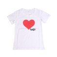 thumbnail image 2 of T-shirt Décontracté Parent-Enfant, Col Rond, Manches Courtes, Imprimé Cœur, 2 of 7