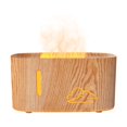 thumbnail image 1 of Humidificador de aire de llama humidificador de aire 2 modo liviano bajo ruido bajo 160 ml difusor de tanque de agua para autos de spa Marrón, 1 of 8