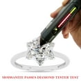 thumbnail image 7 of 1 1/3 ct. t.w Center 6.5MM Round Cut Lab Created Moissanite Diamond Flower Engagement Rings For Women In 10K Solid White Gold (G-H Color, VVS1 Clarity, 1.30 Cttw)-8, 7 of 7