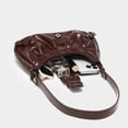 thumbnail image 3 of Sunyuer Trendy Shoulder Bag - Vintage Y2K Leather Buckle Punk Hobo Clutch Hobo Purse for Women, 3 of 11