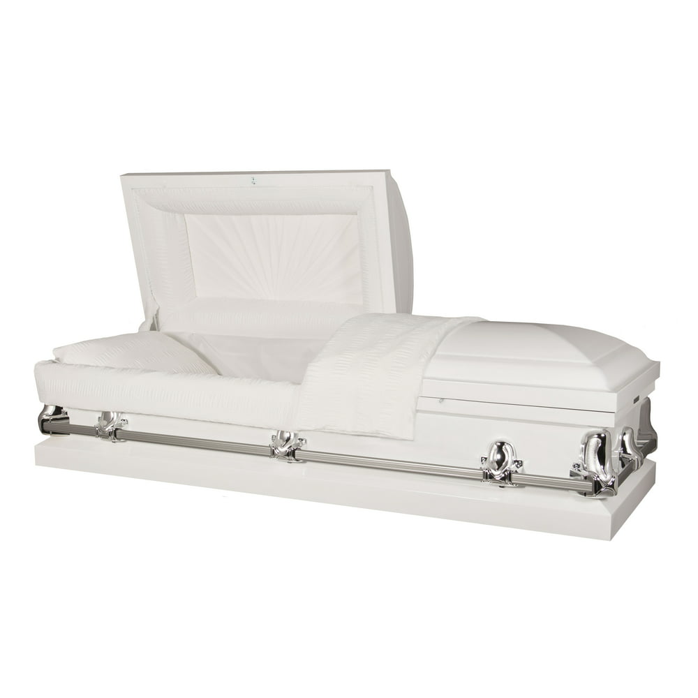 Titan Casket Fairmont Collection Funeral Casket In White