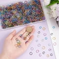 thumbnail image 6 of 1500pcs 15 Colors Jump Rings for Jewelry Making Aluminum O Rings Bulk Open Jump Ring Set for Choker Necklaces Bracelet Jewelry Making DIY Craft Keychain (8mm 10mm), 6 of 9