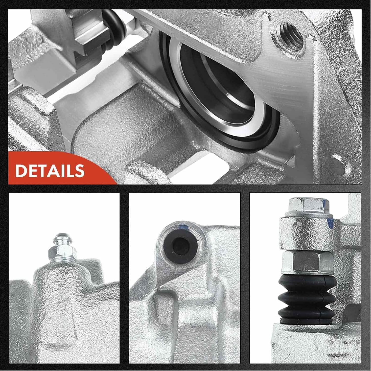 A-Premium Disc Brake Calipers with Bracket Compatible with Chevrolet Equinox Malibu Impala GMC Cadillac Buick Front Driver and Passenger Side 2-PC Set Fits select: 2010-2017 CHEVROLET EQUINOX LT
