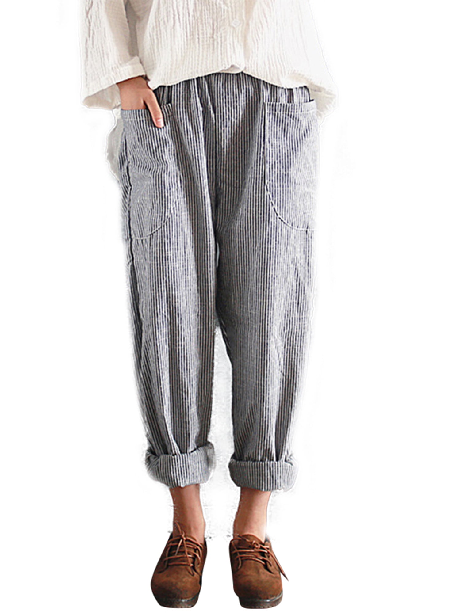 women's plus size cotton pants