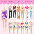 thumbnail image 5 of ZITA ELEMENT 75 Pcs 11.5 Inch Doll Clothes and Accessories Gift Box, 5 Wedding Gowns 4 Evening Dresses 8 Fashion Dresses 3 Set Casual Outfit, 2 Swimsuit,30 Hanger 20 Shoes 10 Accessories for Girls Ki, 5 of 7