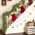thumbnail image 4 of Real Touch Christmas Norfolk Pine Garland - 6ft Artificial Christmas Garland Fake Pine Needles Faux Green Garland for Fireplace,Table,Window,Stairs,Mante,Holiday Indoor Outdoor Xmas Decor(1PCS), 4 of 10
