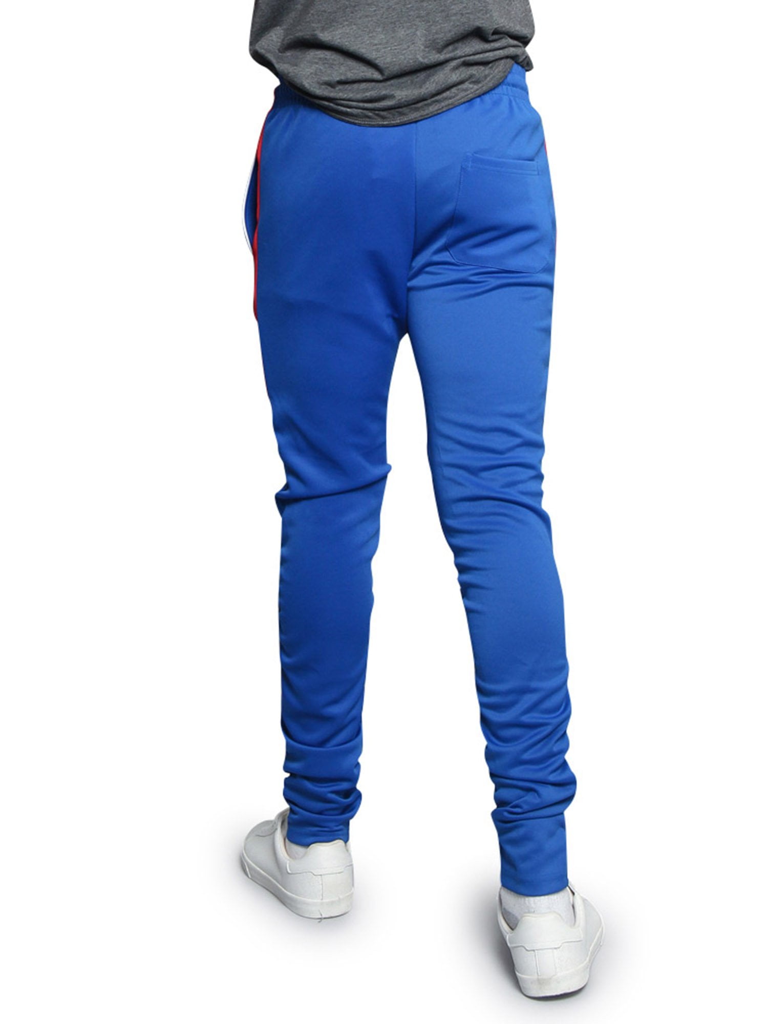 【BAON】Grinded Banding Boucle Jogger Pants G-Style USA Men's Hip Hop Slim Fit Track Pants - Athletic