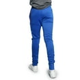 thumbnail image 5 of G-Style USA Men's Hip Hop Slim Fit Track Pants - Athletic Jogger Scrunched Bungee Double Striped - Royal Blue - Small, 5 of 5