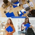 thumbnail image 4 of Vivin 12-Pack Sturdy Plastic Folder with 2 Pockets, Blue, 4 of 4