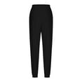 thumbnail image 6 of Summer Fashion Women 2025 Women Pants Suit Fall Outfits for Trendy Designer Yoga Wear Tie Waist Pants for Summer Women's Spring/ Zip Pocket Running Trousers Fitness Casual Athletic Leggings Black XXL, 6 of 7