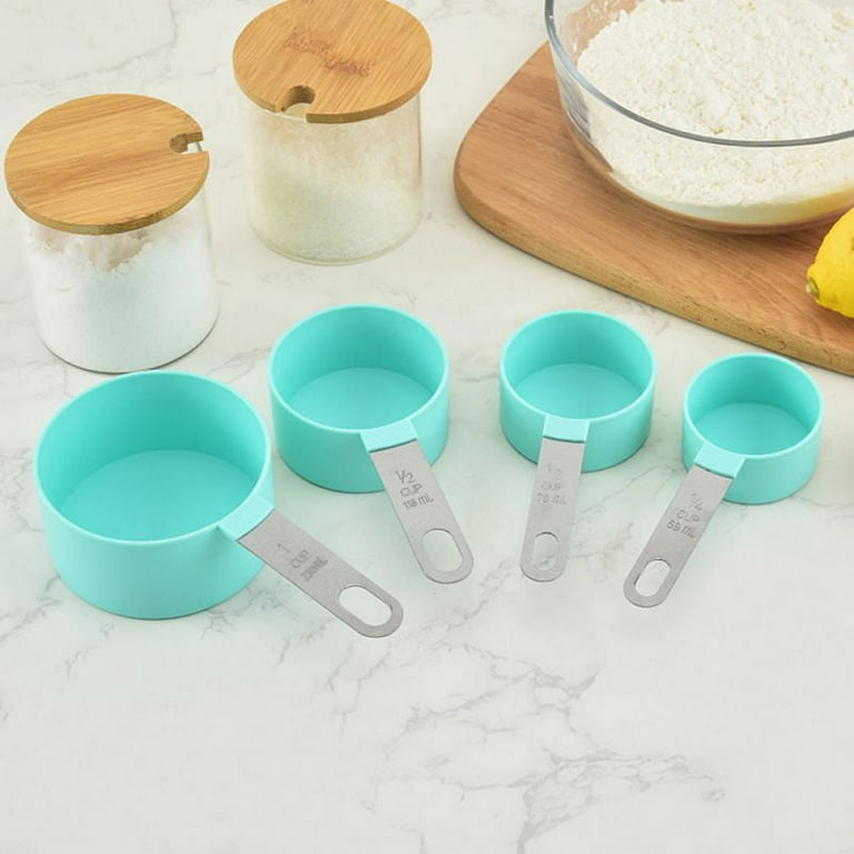  8 Piece Measuring Cups Set and Measuring Spoons Set-Nesting  Kitchen Measuring Set, Liquid and Dry Measuring Cup Set (Wood): Home &  Kitchen