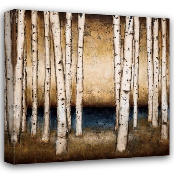 Patrick St.Germain 15x15 Gallery Wrapped Canvas Wall Art Titled - Birch Landing