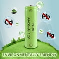 thumbnail image 4 of JINTION Solar Rechargeable Ni-MH AA Batteries 400mAh Battery 8 Pack, 4 of 7