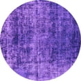 thumbnail image 1 of Ahgly Company Indoor Round Oriental Purple Industrial Area Rugs, 5' Round, 1 of 4