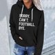 thumbnail image 3 of Gibobby Sudadera de mujer, Sudadera de manga larga casual con estampado de corazón y bolsillo para mujer(Negro,G), 3 of 5