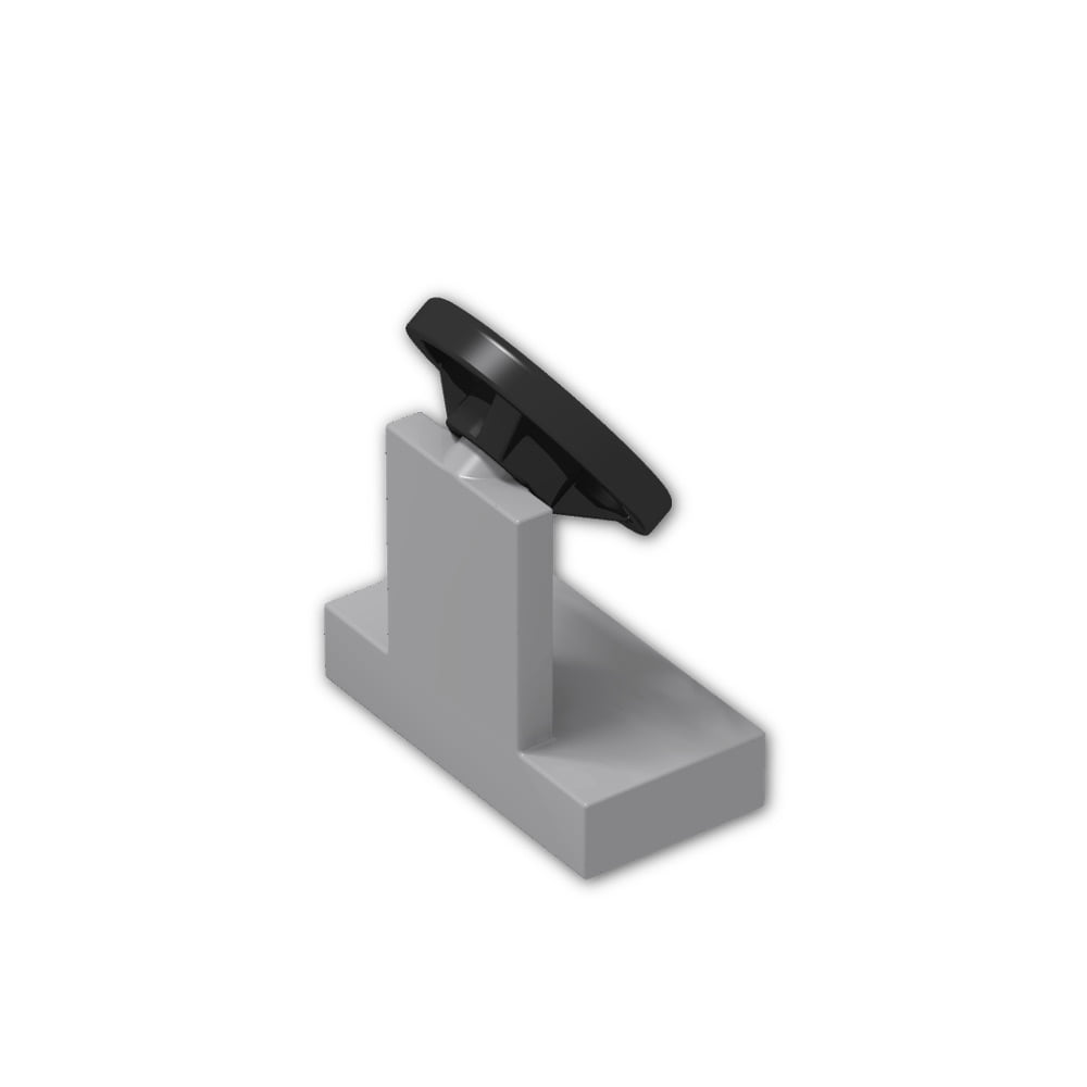 Lego 2 Light Bluish Gray steering wheel stand NEW