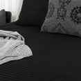 thumbnail image 3 of Rizzy Pillow Knife Edge Shag Pillow Black 17"X17"X7", 3 of 5
