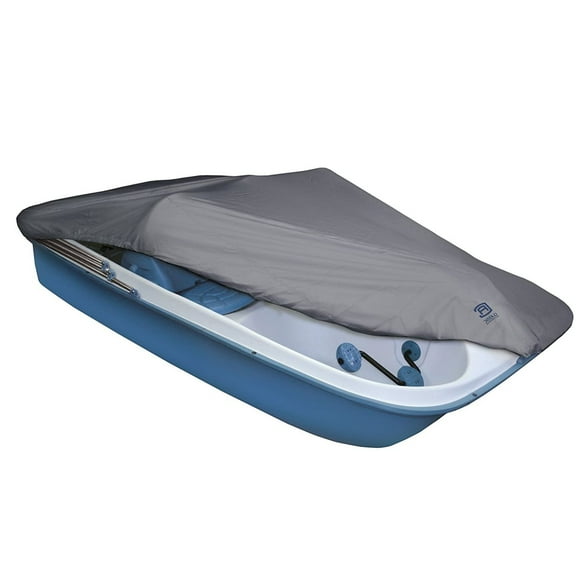 Boat Cover Heavy-Duty Boat Cover Waterproof Fit for 3 to 5 Person Pedal Boat 420D Dustproof, Grey